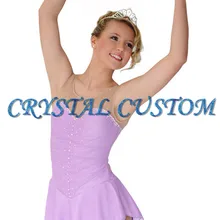 Пользовательские платья для катания на коньках для девочек бренд Vogue соревнования в фигурном катании платье для женщин DR3055