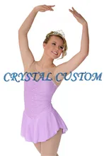 2016 Custom Ice Skating Dresses For Girls New Brand Vogue Figure Skating Competition Dress For Women DR3055