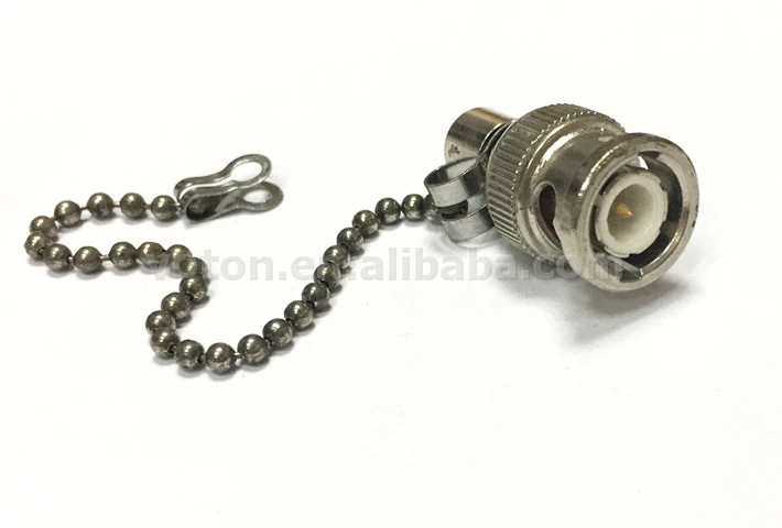 50Ohm BNC male rf connector Termination With chain (8)