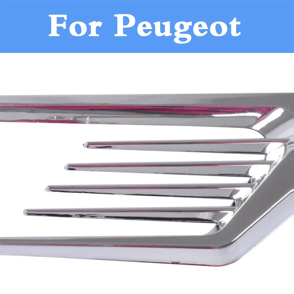 

2017 Air Flow Fender Intake Side Vent Cover Decoration Car Sticker for Peugeot 308 GTi 4007 4008 407 408 508 607 iOn RCZ