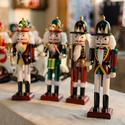 

AIBEI-30CM Wooden Nutcracker Soldiers 1PC ZAKKA England Style Wood puppets Wedding Birthday Gifts Crafts