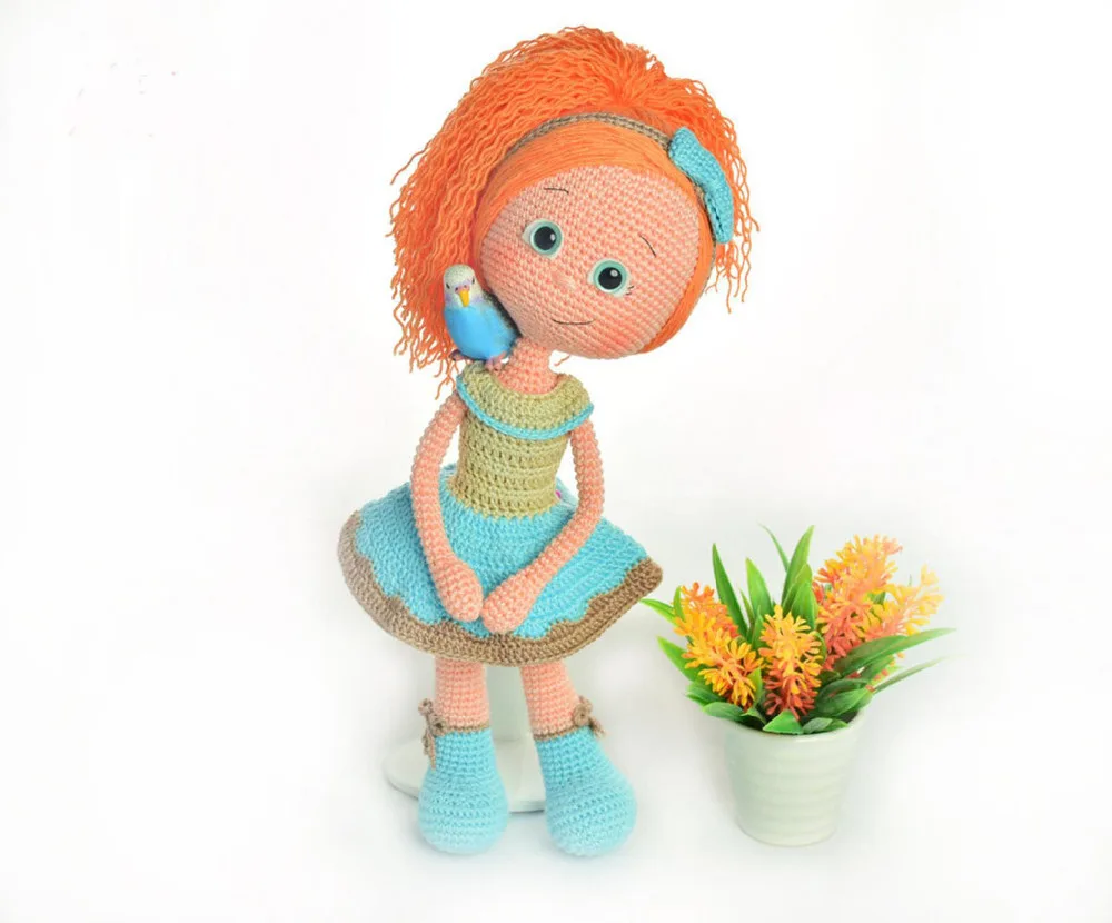Вязаные Игрушки Кукла-амигуруми Девушка номер WS0030