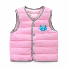 Children’s Clothing Kids Waistcoat 2016 New cotton padded jacket vest warm autumn and winter Slim boy and girl children clothes