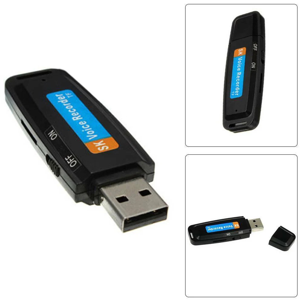 Профессиональный u-диск цифровой аудио диктофон ручка зарядное устройство USB флэш-накопитель до 32 ГБ Micro SD TF