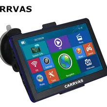 CARRVAS 7 дюймов емкостный Автомобильный gps навигатор Bluetooth AVIN 256 м 800 МГц процессор 8G rom навигатор Европа карты или Россия карты Навител