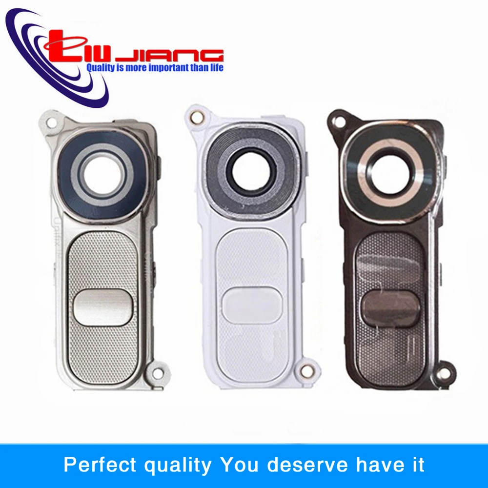 

Liujiang Original New Back Rear Camera Lens Cover For LG G4 H810 H815 Frame Holder Power Volume Button Assembly Repair part