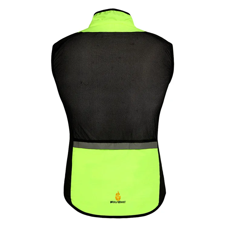 WOSAWECycling жилет для велосипеда велосипедный жилет светоотражающий дышащий ветрозащитный велосипедная спортивная одежда без рукавов Джерси куртка