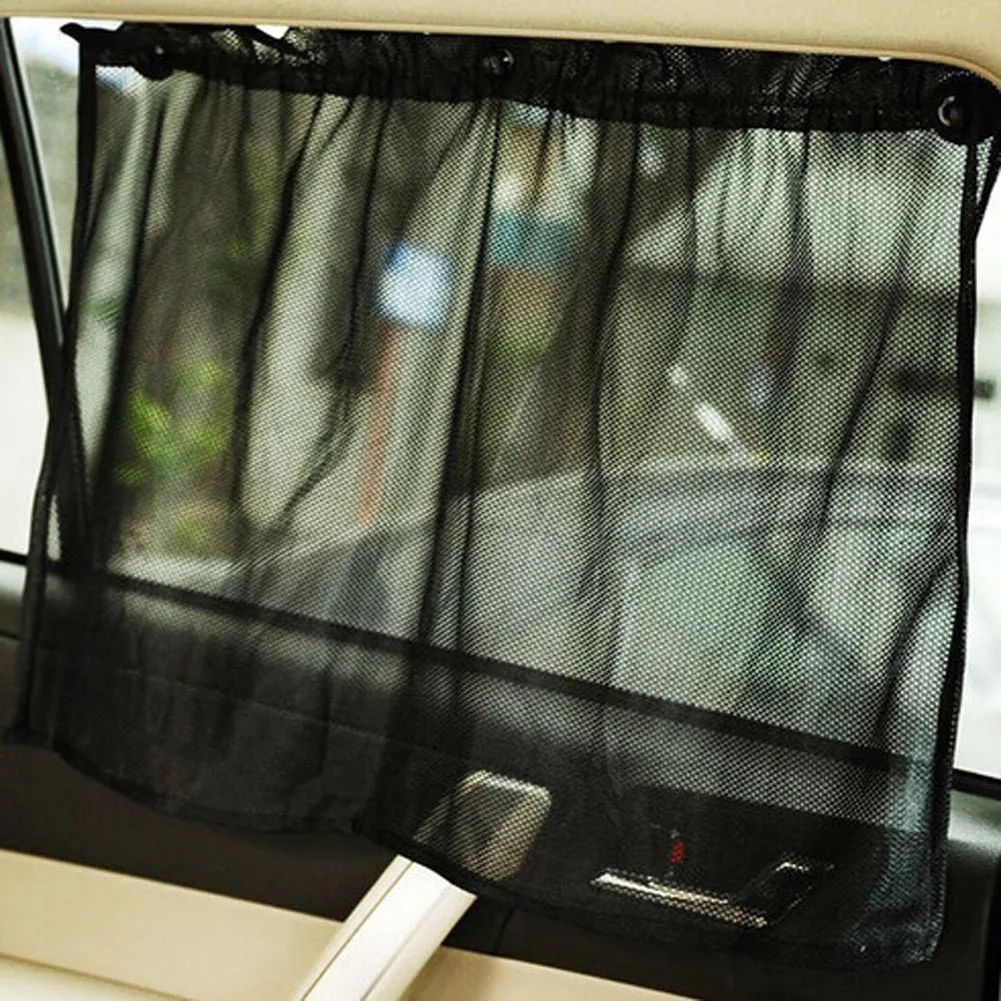 

2 pcs/set Car Styling Blind Car Sun Shade Window UV Protection Mesh Fabric With Suction Cup Size:52*70CM