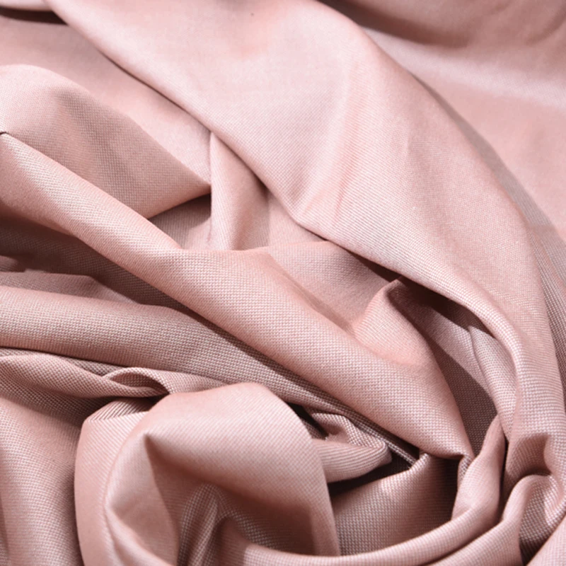 

105CM Wide 25MM Pink Solid Color Stretch Silk Cotton Lycra Fabric for Bedding H383