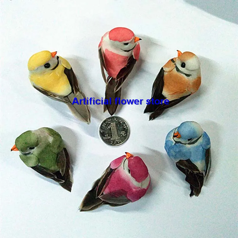 Buy 7*3*3CM Decorative Mini Bird Artificial Foam