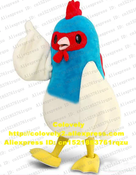 Cock Hahn Henne Huhn Chook Türkei Fasan Maskottchen Kostüm Cartoon Charakter Expo Fair Motexha Spoga Jahrestag zz5274