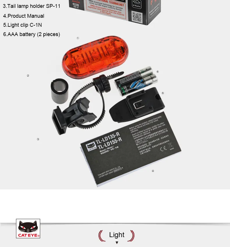 Perfect CATEYE Bicycle Taillight MTB Rode Bike Light LED Safety Lights Lamp Cycling Seatpost Saddle LampWarning Tail Light Accessories 6 Perfect CATEYE Bicycle Taillight MTB Rode Bike Light LED Safety Lights Lamp Cycling Seatpost Saddle LampWarning Tail Light Accessories 6