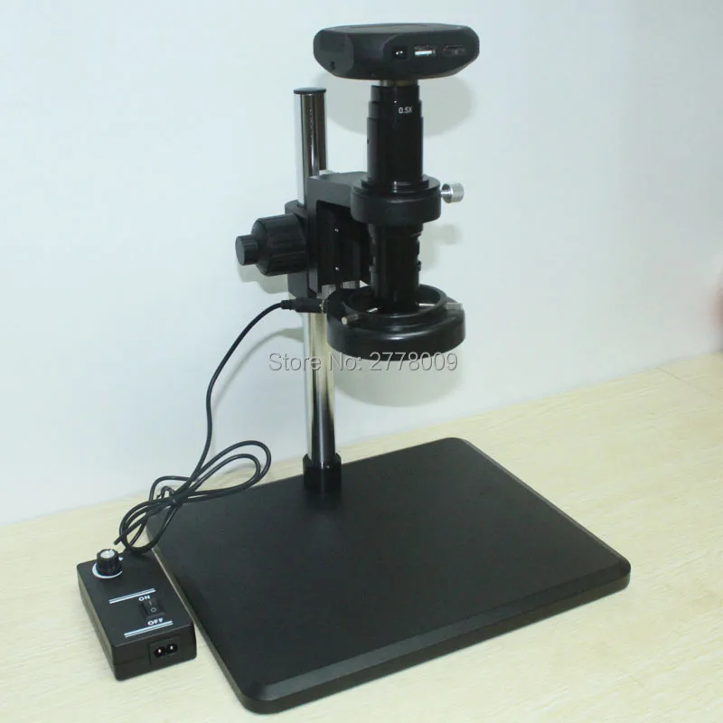 

HDMI 1080P 60fps Microscope Multifunction Camera + 10X-200X Lens + Adjustable LED Light + Mobile Phone Repair Stand holder