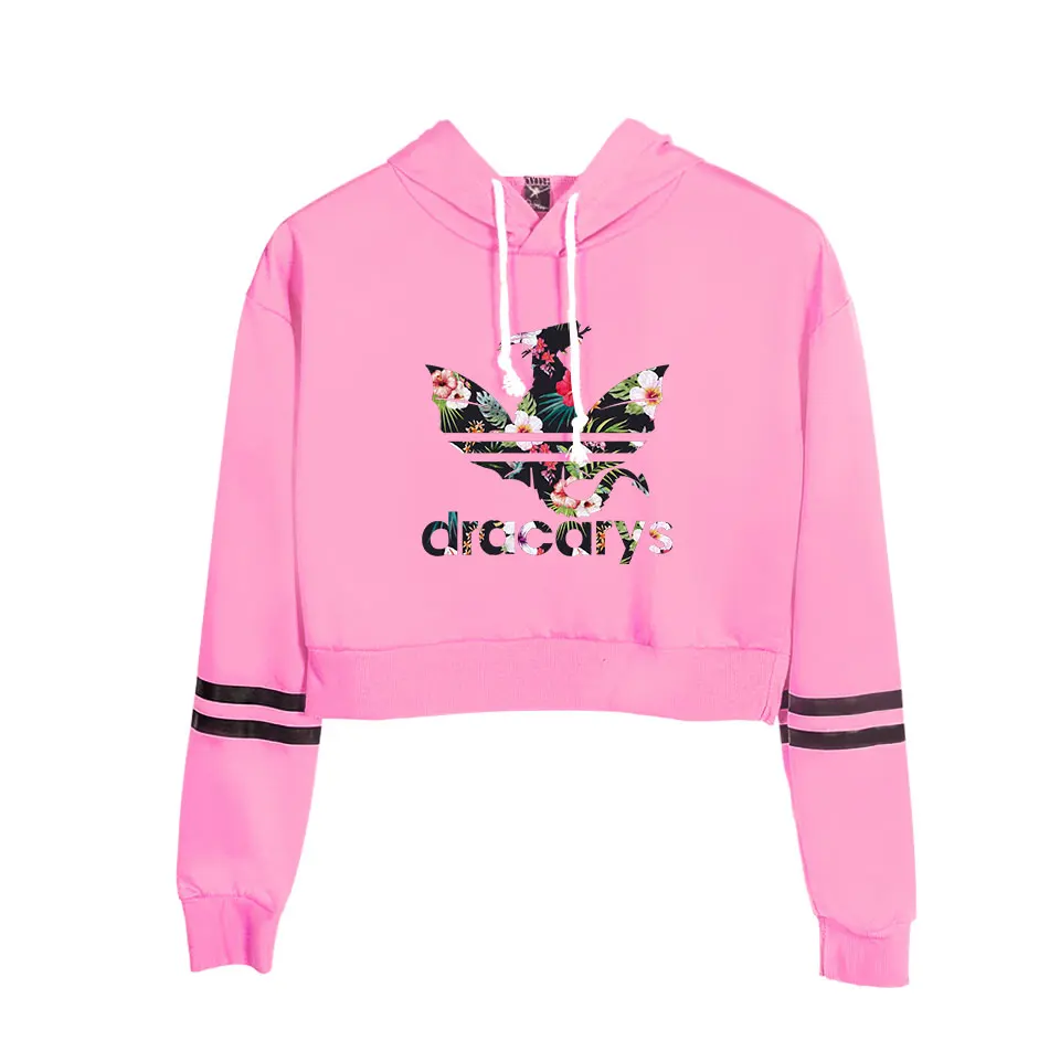 Dracarys Kpop Game Of Thrones Women's Autumn Crop Hoodies Long Sleeve Hooded Sweatshirt Harajuku Female Hoodie Exposed Pullovers Dracarys Kpop Game Of Thrones Women's Autumn Crop Hoodies Long Sleeve Hooded Sweatshirt Harajuku Female Hoodie Exposed Pullovers