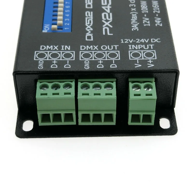 PX24506-1DMX-Decoder-Driver-RGB-Amplifier-Control-Controller-For-LED-Light-12-24V