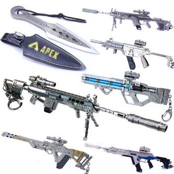 

Metal Key Chain Battle Royale APEX Legends Keychain Gun Model Keyring Metal Key Ring