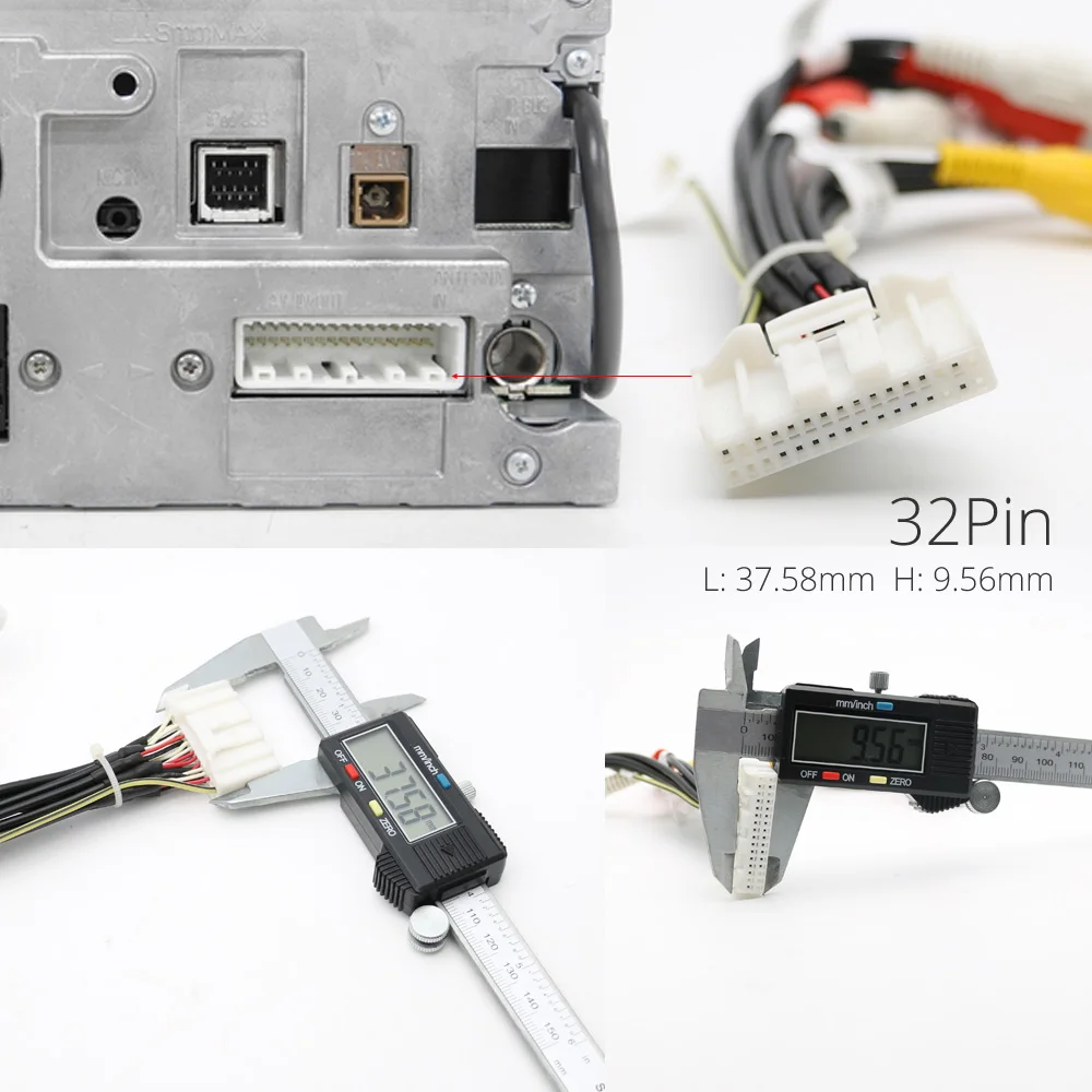 Адаптер для автомобильного радио AtoCoto 24/32 Pin RCA AUX кабель Pioneer AVIC F940BT F30BT F900BT F90BT X850BT