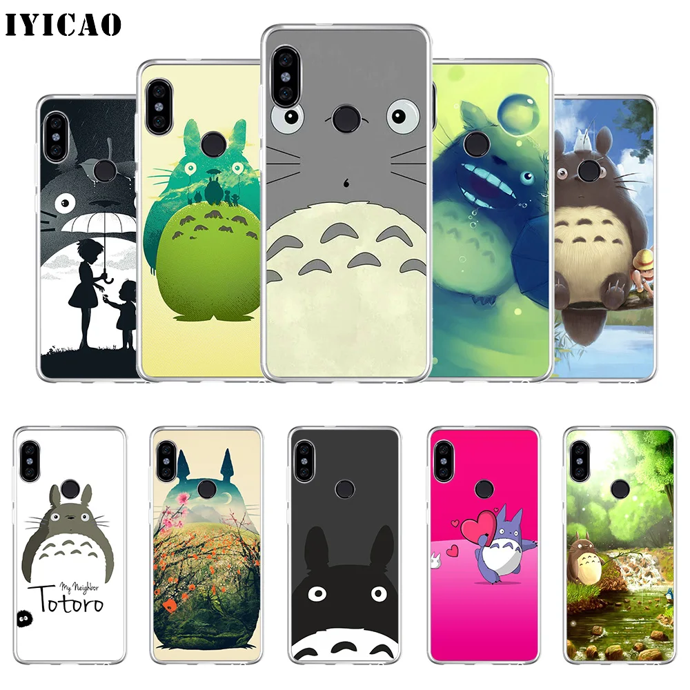 IYICAO милый мягкий силиконовый чехол Tonari no Totoro для телефона Xiaomi Redmi 4A 5A 6A Note 7 6 5 Pro Plus