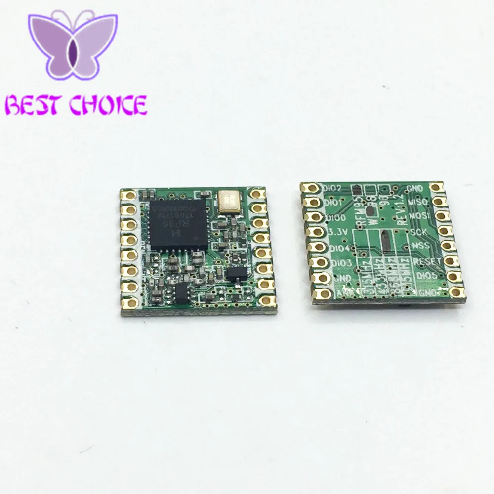 RFM95W 20dBm 100mW 868Mhz DSSS spread spectrum беспроводной модуль приемопередатчика SPI SMD|smd module|wireless