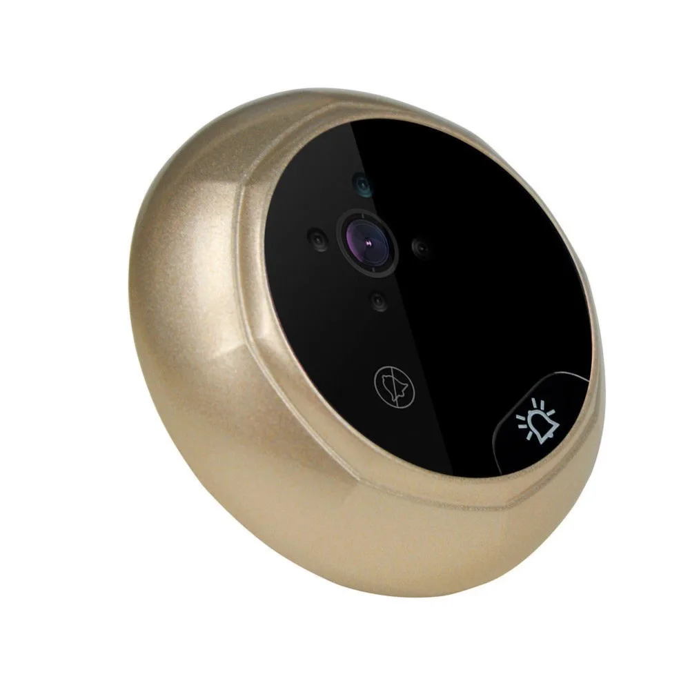 Умный Визуальный дверной звонок зритель 2.0MP ночного видения безопасности электронный дверной глазок