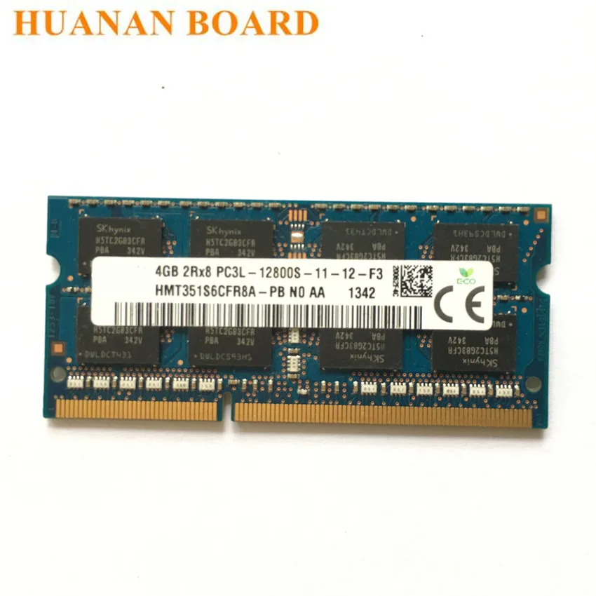 

Free Shipping 4GB 1RX8 2Rx8 PC3/PC3L 12800S DDR3 1600Mhz 4gb Laptop Memory Notebook Module SODIMM RAM SK hynix chipset