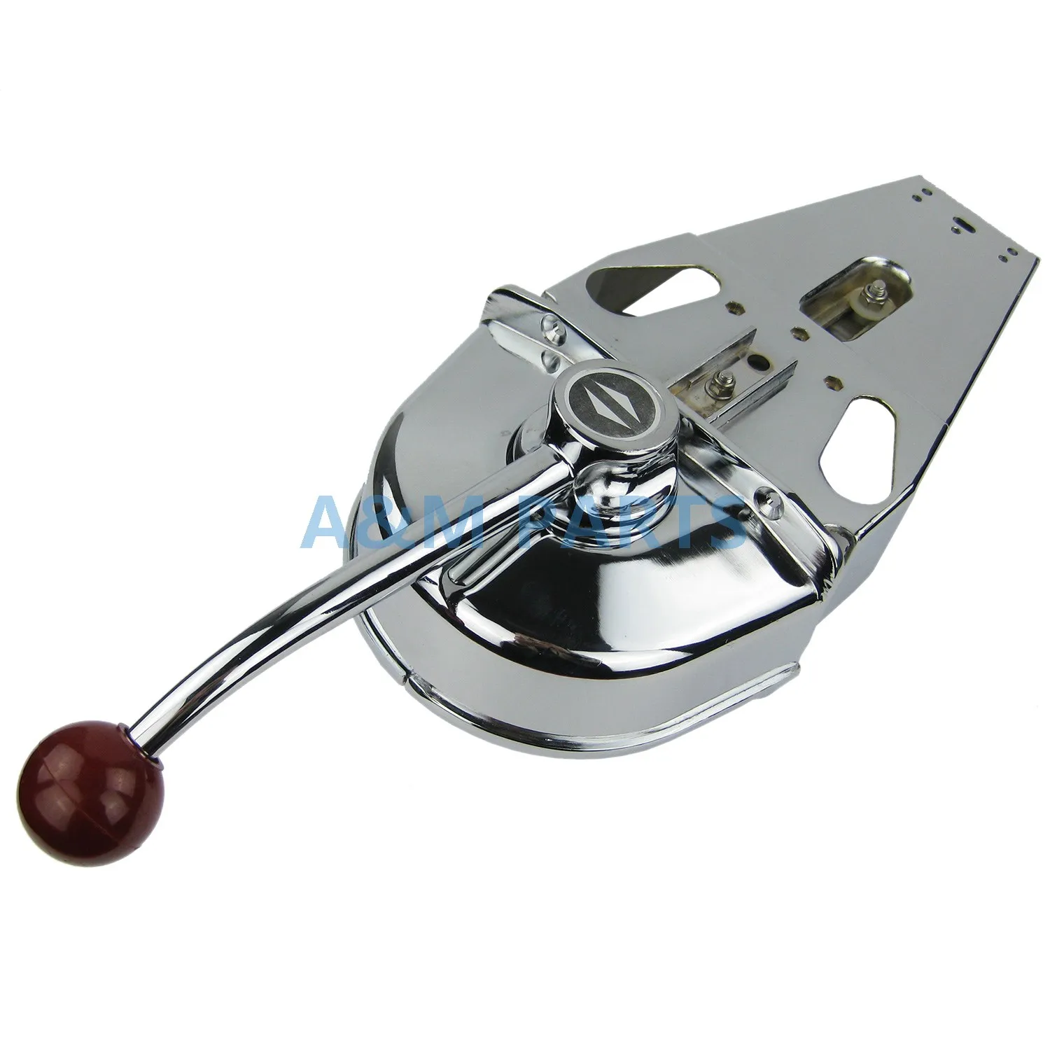 US Universal Boat Single Lever Marine Engine Control Handle Top Mount Zinc