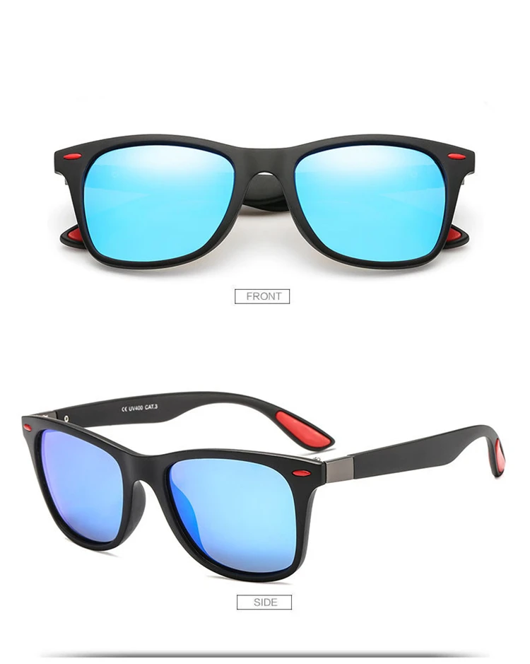 2019 New Square Polarized Sunglasses Men Women Brand Designer Vintage Driving Goggle Rivet Mirror Male Sun Glasses UV400 (3)