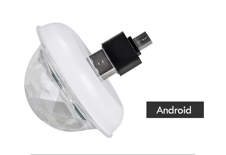 Mini USB led Party Lights Portable Crystal Magic Ball (21)