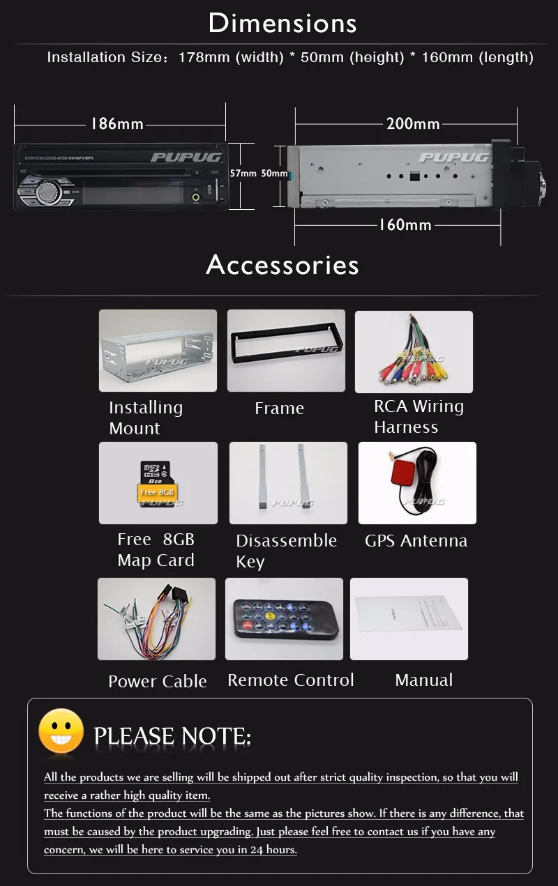 Flash Deal 1 Din Car Cassette unit DVD Player Radio Player GPS Navigation Universal in center console  Auto Radio Audio Stereo with camera 20