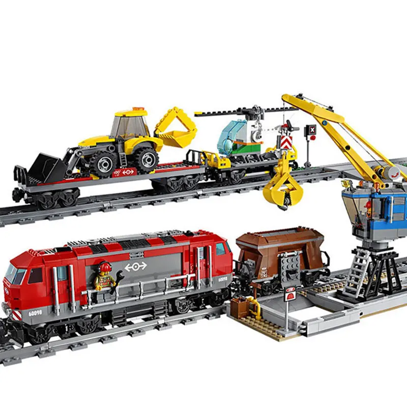 

City Engineering Remote Control RC Train Model Building Toy Blocks Bricks Educational Toys For Kids Gifts Compatible Legoings