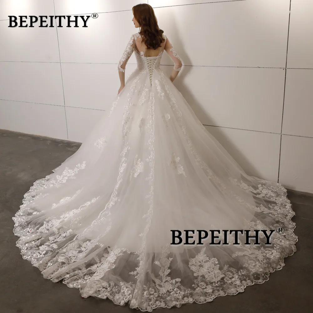Open Back Vintage Wedding Dress