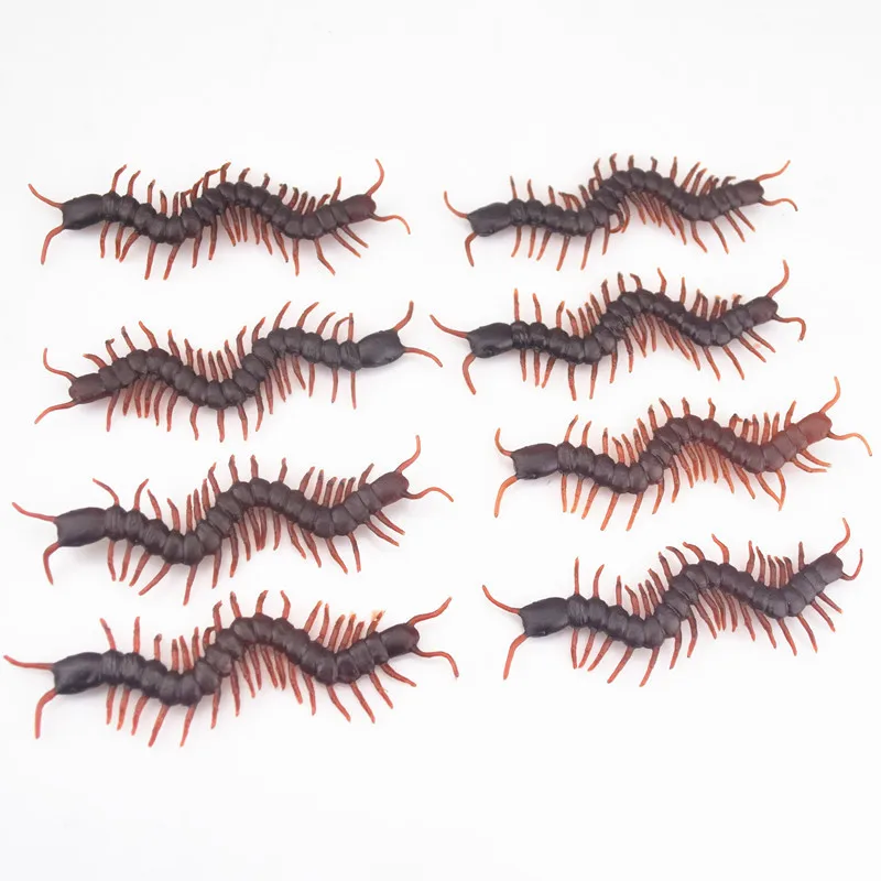 

2017 Game Funny Gadgets 10pcs 10cmPvc Plastic centipede Scorpion Halloween Replica Practical Jokes Toy
