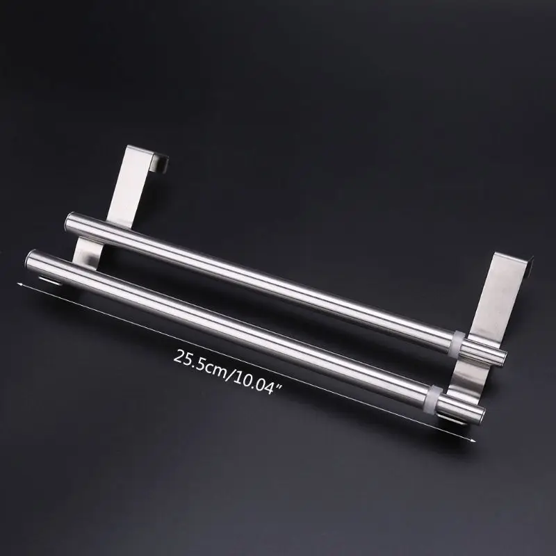 

Extendable Over Door Towel Rack Bar Hanging Holder Bathroom Kitchen Hotel Cabinet Cupboard Shelf Rack Rail Storage