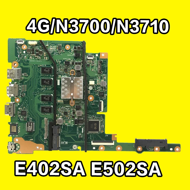 Материнская плата E402SA 4 Гб N3700 N3710U для For Asus E402 E502 E502SA E402S E502S материнская ноутбука