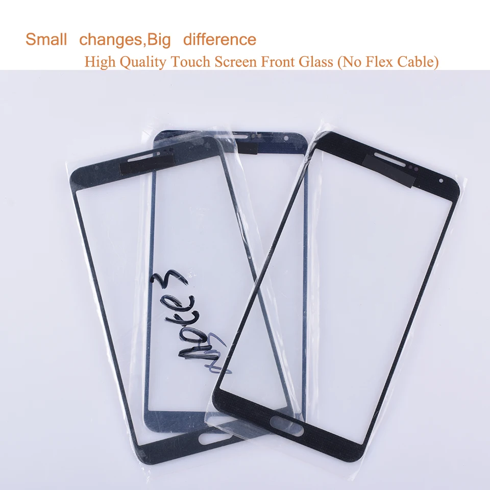 Для Samsung Galaxy Note 3 Note3 N900 N9005 N900F сенсорный экран передняя стеклянная панель внешнее