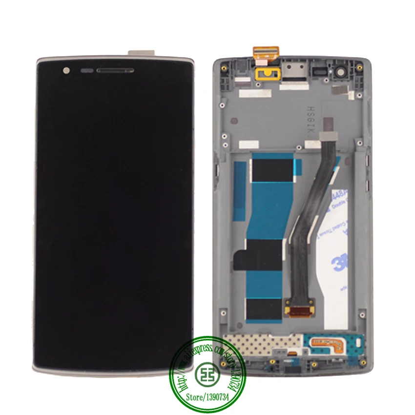 

High Quality LCD Display + Digitizer Touch Screen Assembly with frame For Oneplus one 5.5"Cell Smart Phone1920*1080