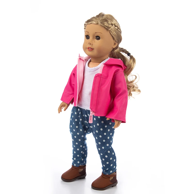 Модная куртка подходит для куклы Американская девочка одежда 18-дюймовые куклы, рождественские подарки для девочек(только продаем одежду