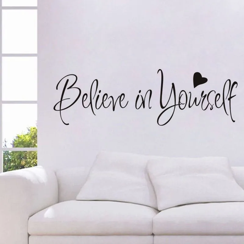 Cosy Moment Glauben In Youself Englische Wörter Motto Wand Aufkleber