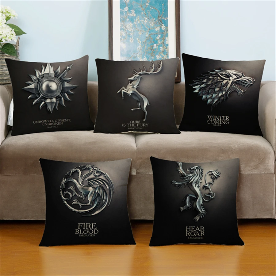 Plain Cushion Covers Promotionshop For Promotional Plain Cushion - Modern Europe Plain Game Of Thrones Movie Universal Art Bed Chair Sofathrow Pillow Velvet Cushion Covers Home Decor Linen E plain cushion covers promotionshop for promotional plain cushion - modern europe plain game of thrones movie universal art bed chair sofathrow pillow velvet cushion covers home decor linen e