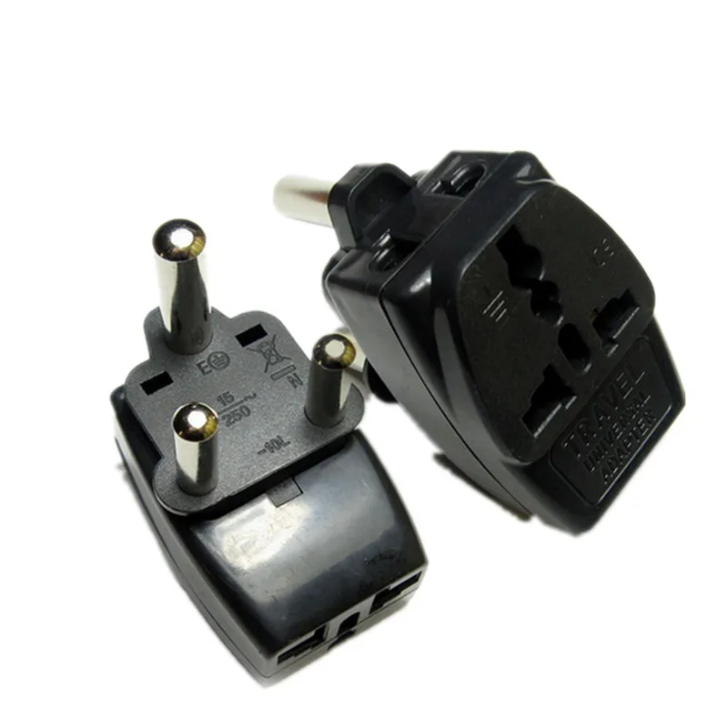 

Type M Large 15 amp BS 546, 2 Port Multi Outlet Black Color 1 TO 3 EU AU USA PLUG 16A South Africa Travel Adapter