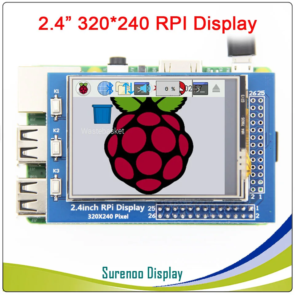 2,4/2,8 дюймов 320*240 Сенсорная панель TFT ЖК-модуль экран дисплей для Raspberry Pi GPIO вход