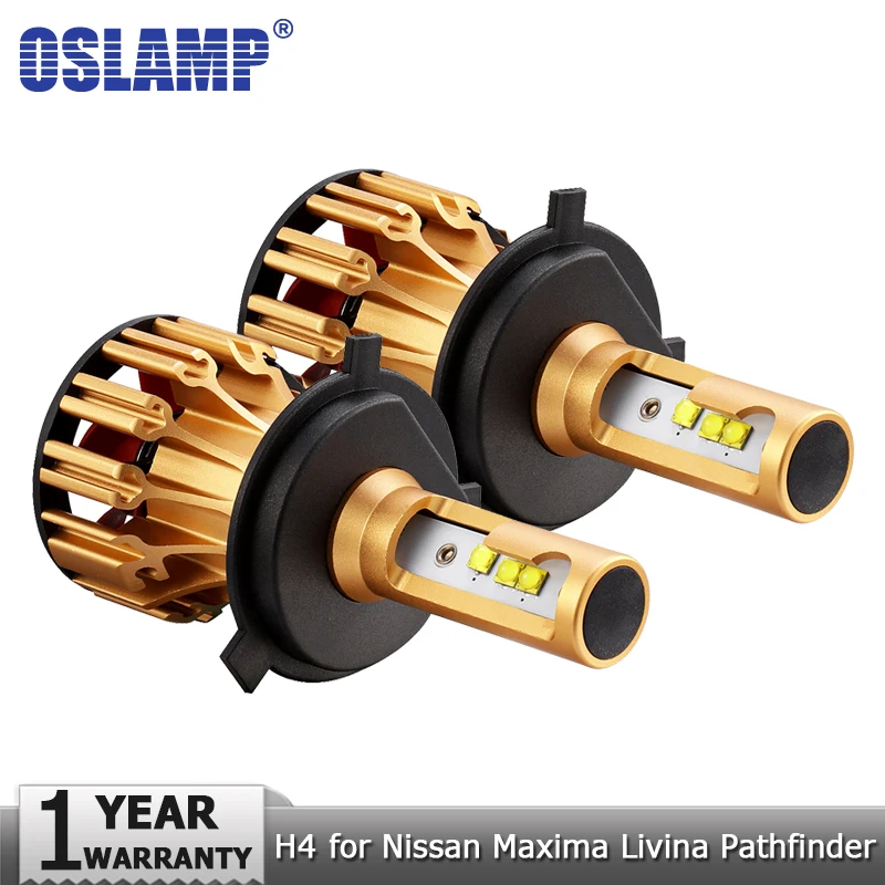 Oslamp H4 Hi lo Beam Car LED Headlight Bulbs SMD 70W 7000LM Auto Headlamp Led Lamp 12v 24v for