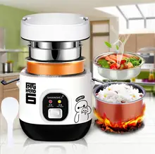 1 2L Mini rice cooker steamer student dormitory home mini cute cooking machine electric 5 cups