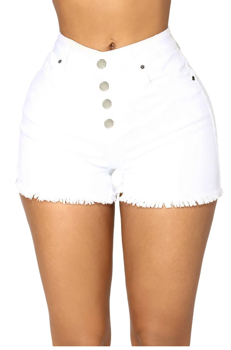 White-Close-Fit-High-Waist-Denim-Shorts-LC786105-1-31573-1