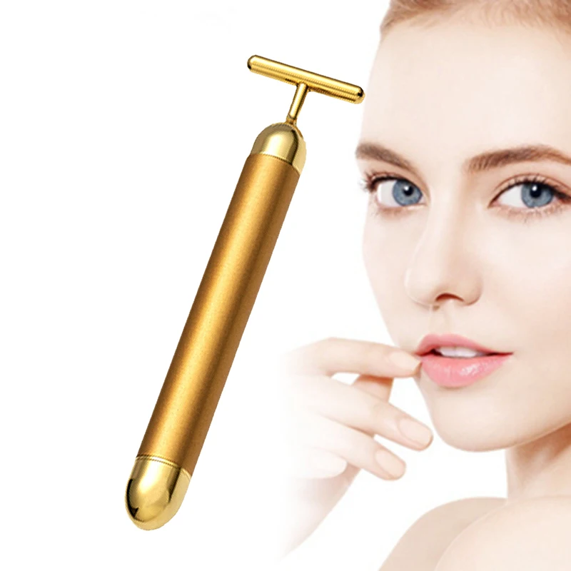 Массажер для лица 24K Gold Energy Beauty Bar эффективный массажер стимулятор релаксации