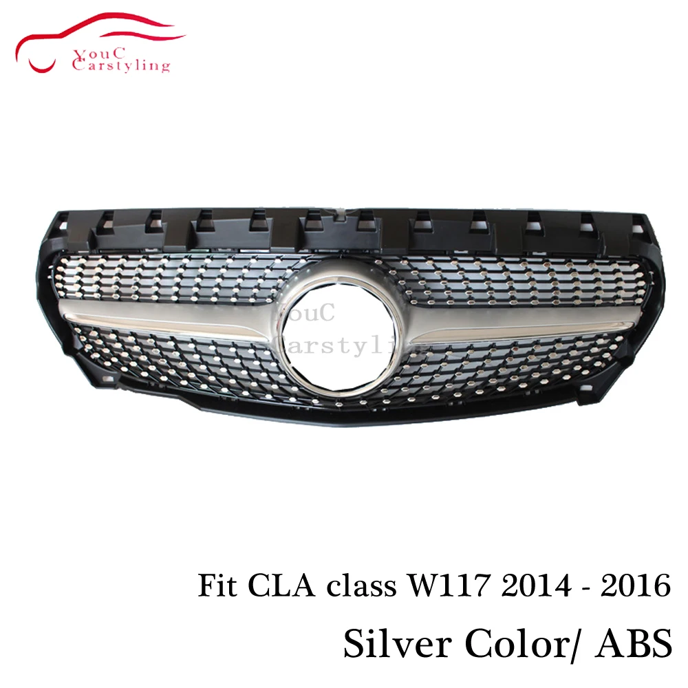 W117 алмазные решетки Передняя Замена решетка сетка для Mercedes CLA класс CLA180 CLA200 CLA250 CLA45 AMG алмаз