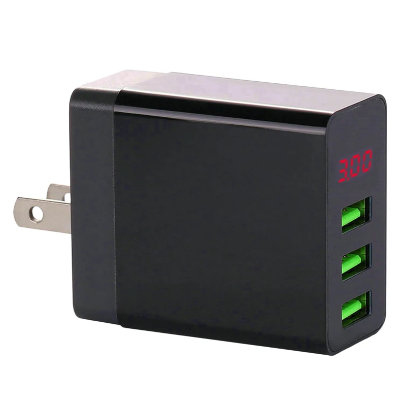 5V 3A зарядное устройство для мобильного телефона универсальное 3 Usb настенное зарядное устройство адаптер Светодиодный дисплей зарядное