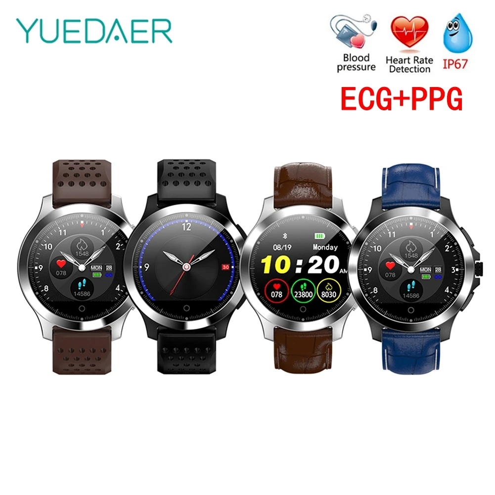 

Yuedaer W8 Smart Band ECG + PPG Smart Bracelet Blood Pressure Heart Rate Monitor Fitness Tracker Smart Watch Men Pedometer
