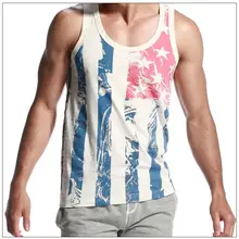 Новейший дизайн, мужские хлопковые топы с принтом звезды, мужские майки в полоску, свободные безрукавки, мужская рубашка без рукавов