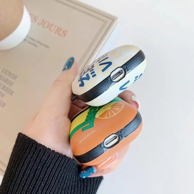 Милый мультяшный силиконовый чехол для Airpods Lemon Bluetooth чехол для наушников